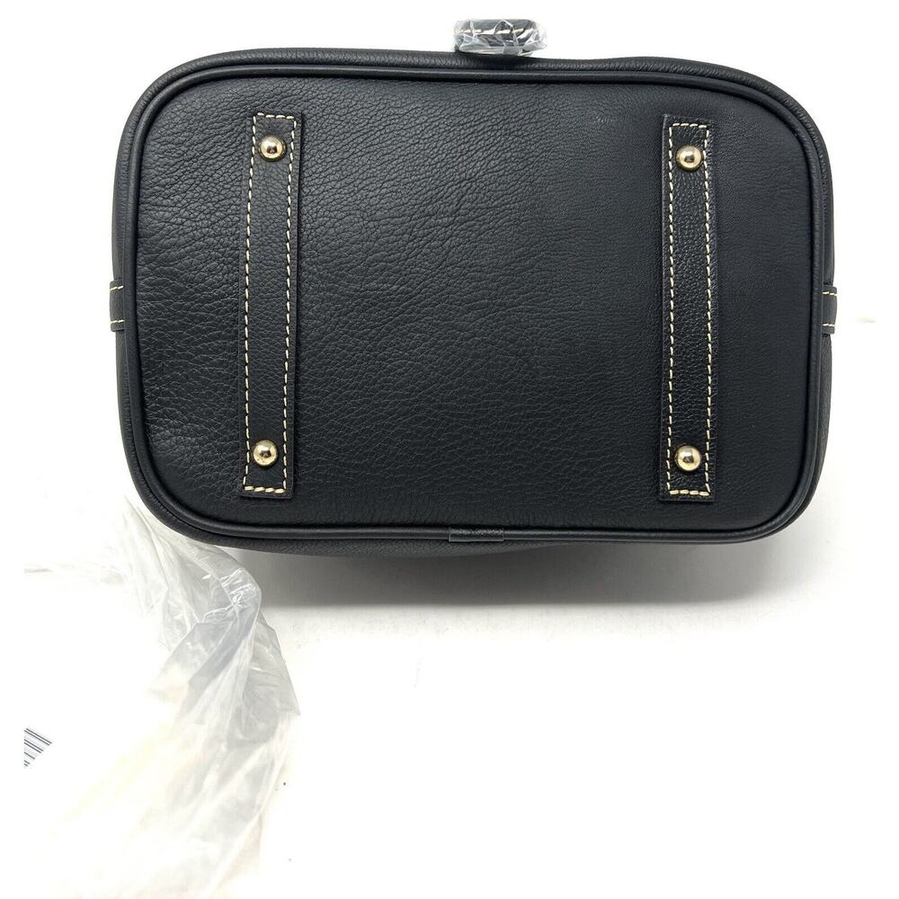 Dooney & Bourke Sorrento Drawstring Shoulder Bag BLACK Leather NWT $328 Bucket - Picture 15 of 16